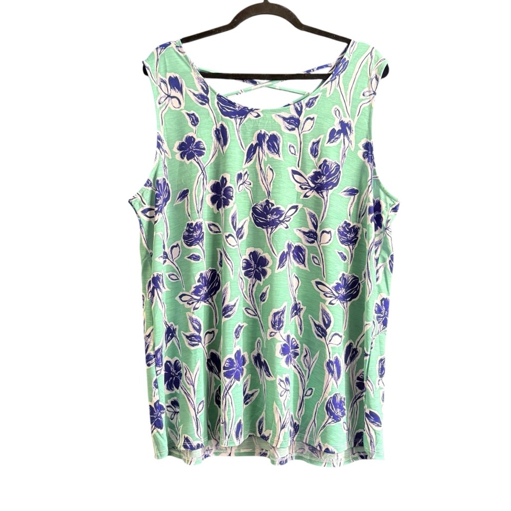 Sew In Love Green Relaxed Sleeveless Tank Top